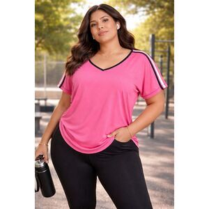 Made For Life Active Athleisure Sporty Fitness Loungewear Active Top Plus Size3X